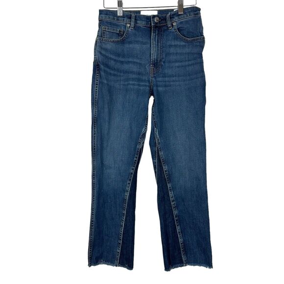 Everlane Jeans Women Size 27 The Cheeky Bootcut Ankle High Rise Two-Tone - Picture 1 of 11